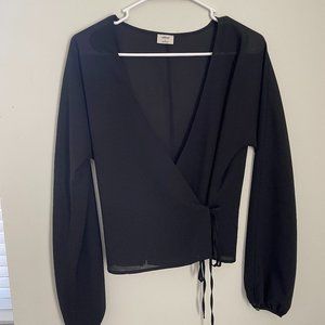 Wilfred - Aritzia - Black Long sleeve Blouse